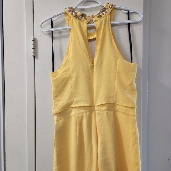 Bebe Yellow Romper - Picture 2 of 5